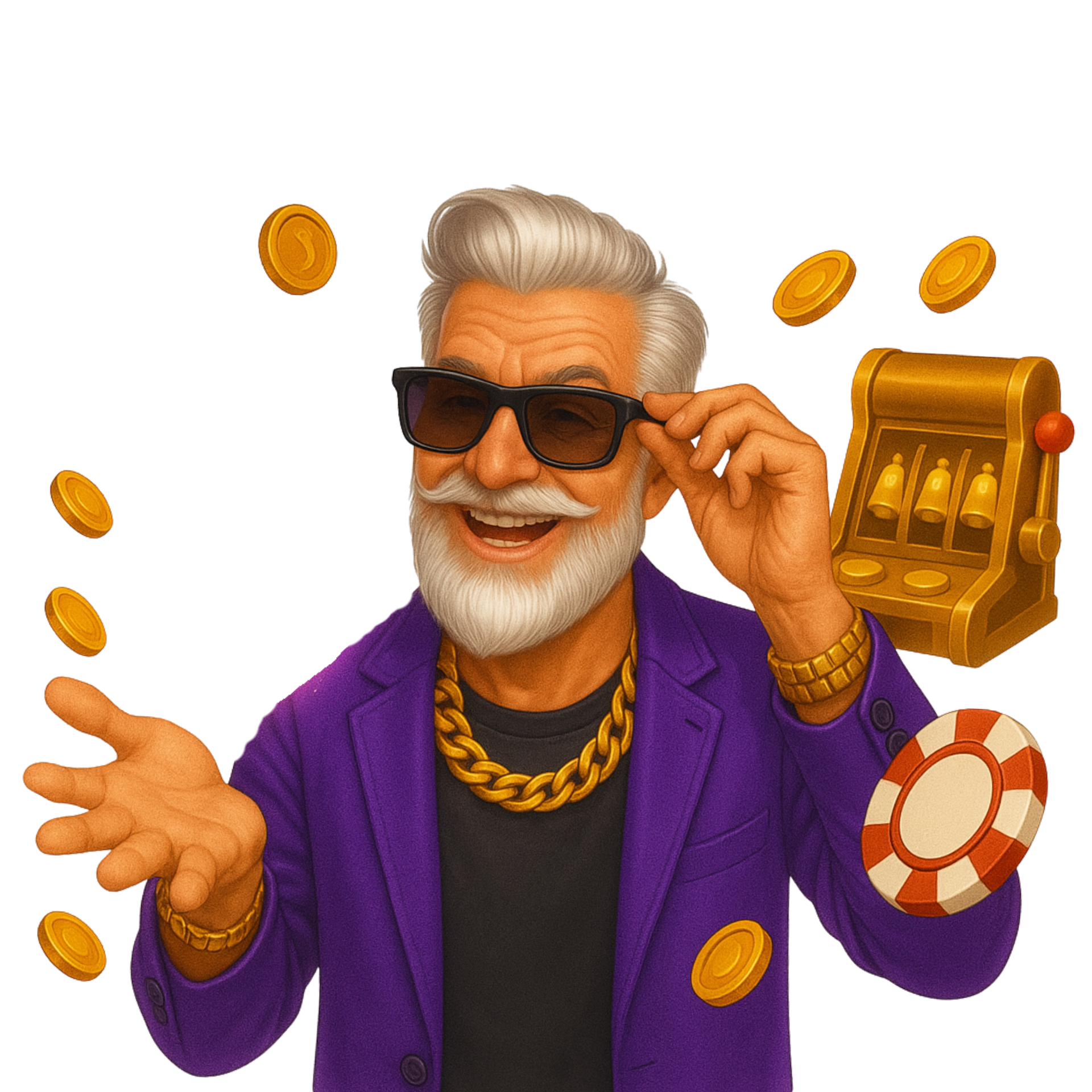 Casino mascot illustration